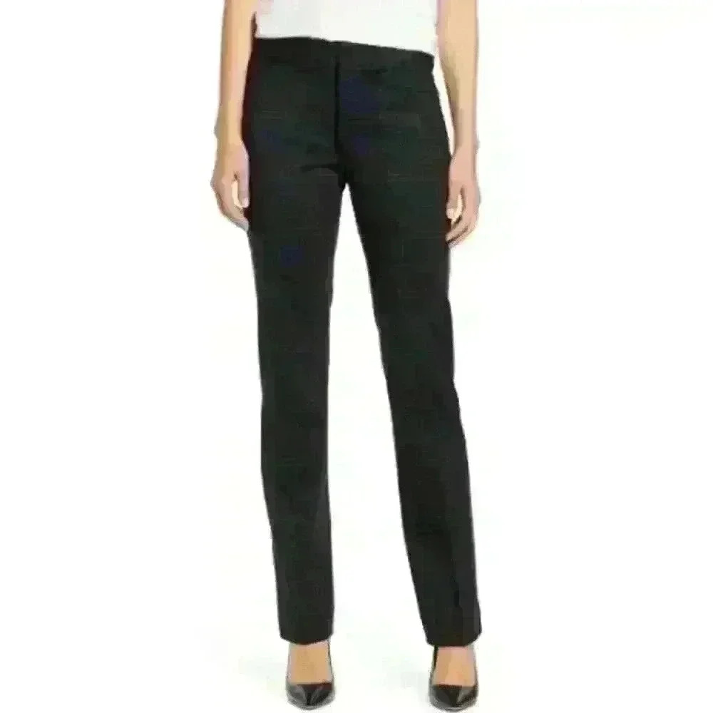 Women's Petite NYDJ Oakland Plaid Slim Trouser Pants NWT Size 6P